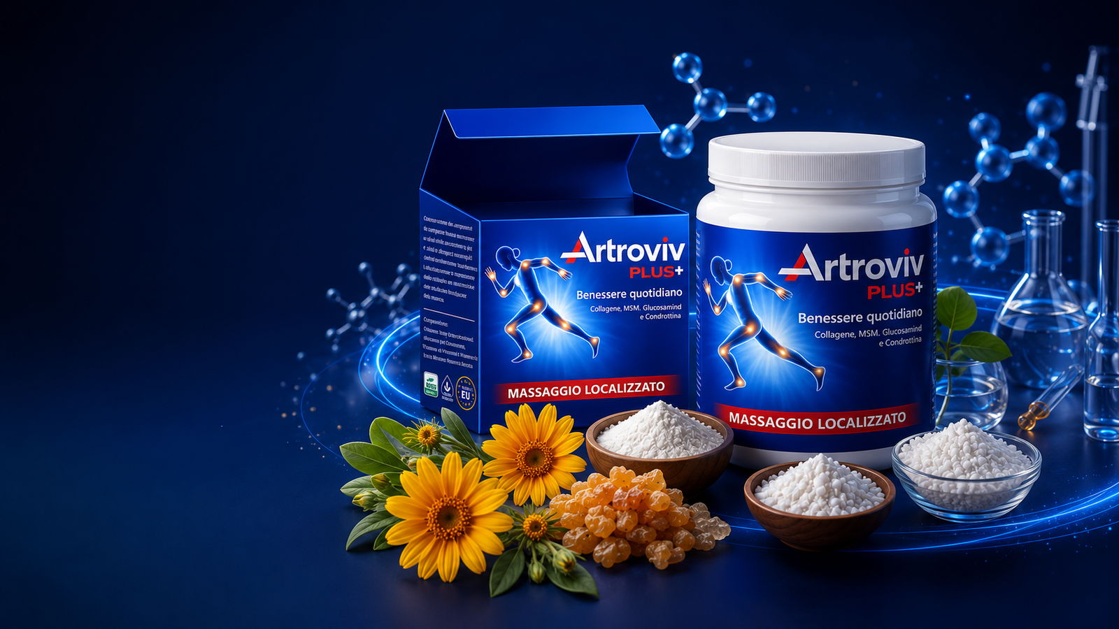 Artroviv Plus+ con arnica, boswellia e componenti selezionati