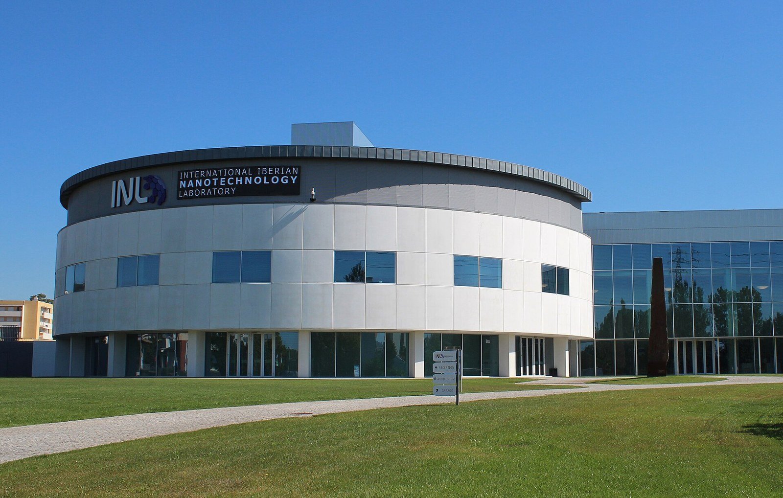 Edificio dell’International Iberian Nanotechnology Laboratory a Braga, fotografia d’archivio illustrativa