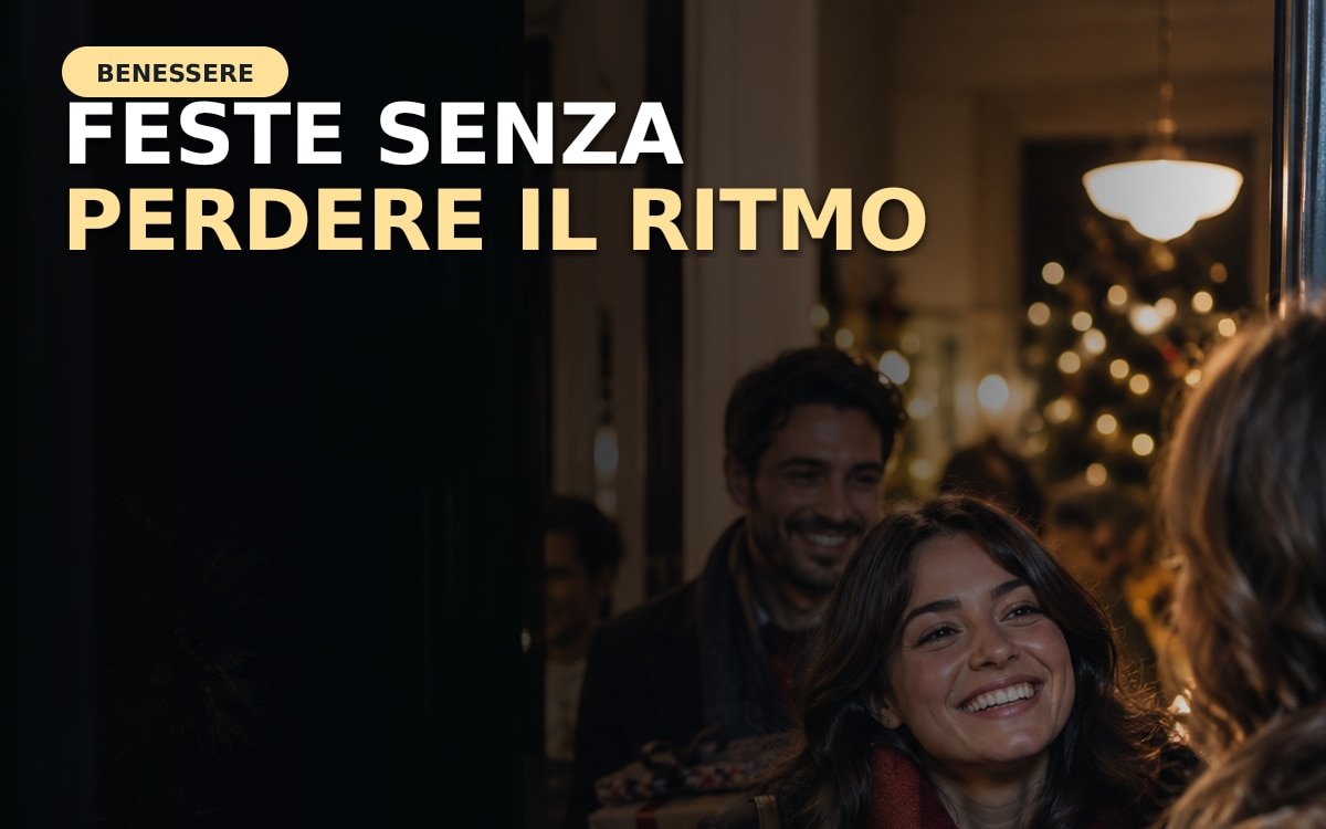 Famiglia adulta riunita serenamente durante le feste
