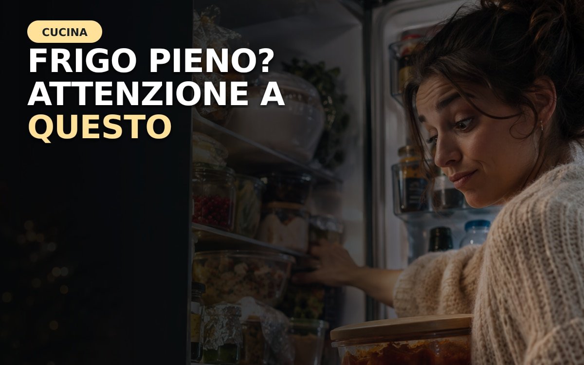 Frigorifero organizzato prima delle feste