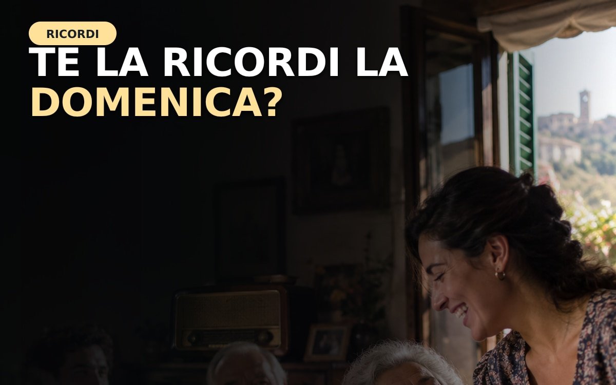 Famiglia riunita intorno a un tavolo la domenica