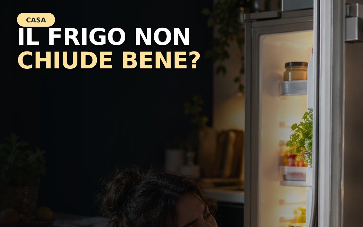 Porta di frigorifero con guarnizione pulita