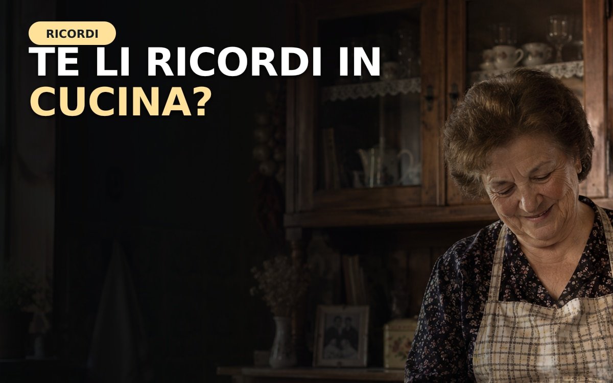 Cucina italiana tradizionale con oggetti di uso quotidiano