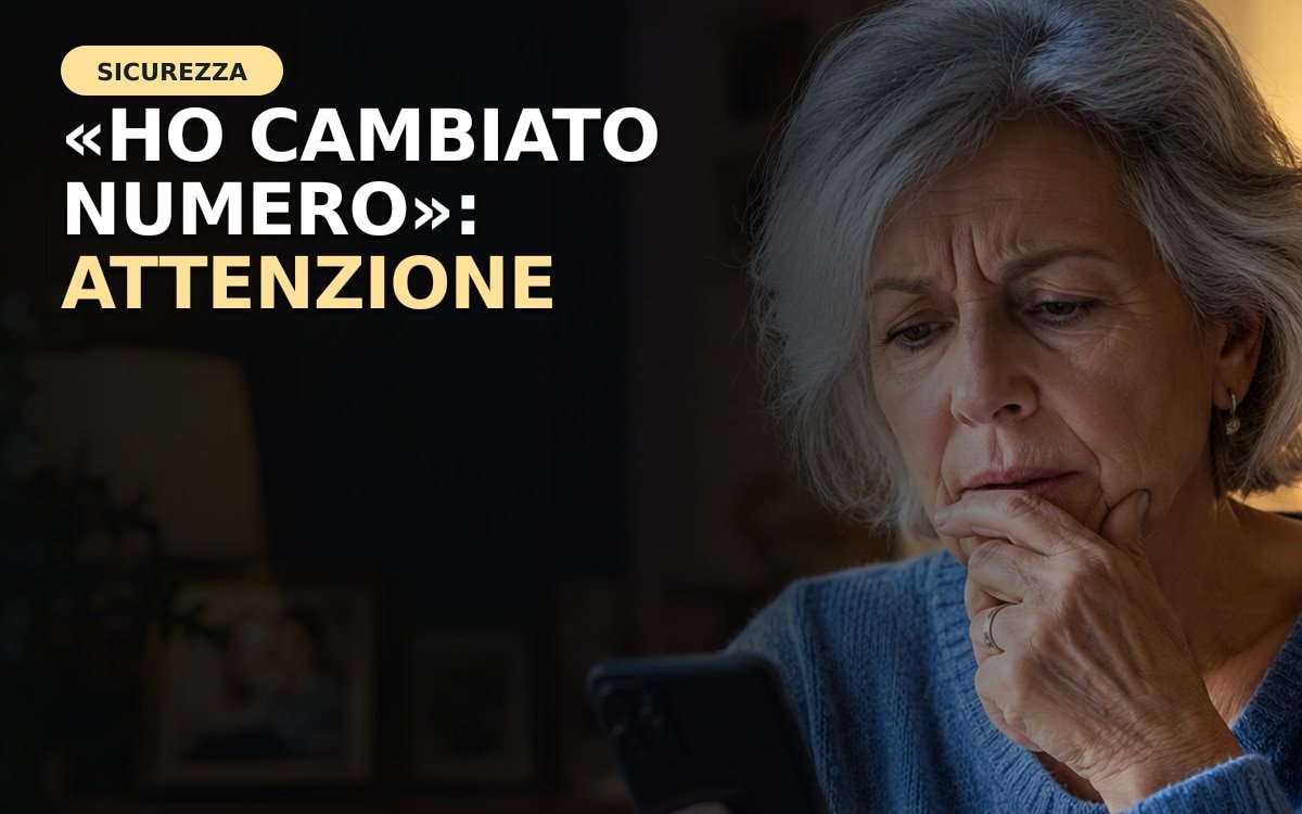 Messaggio sul telefono che finge di provenire da un familiare